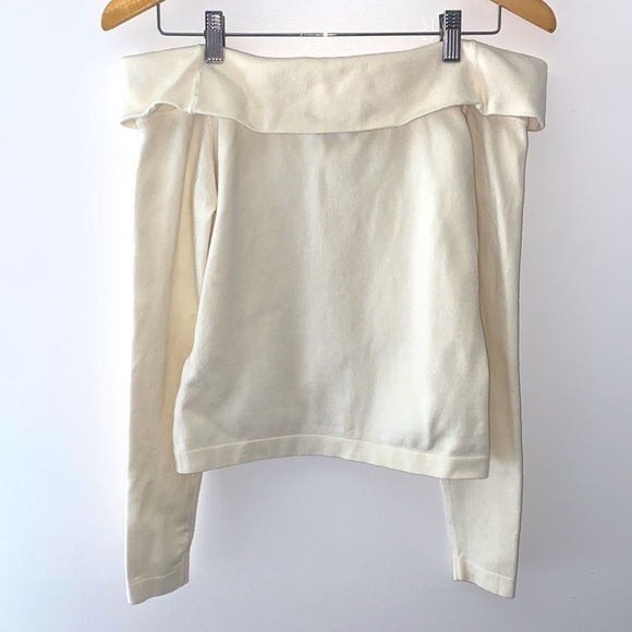 Peter Som Off the Shoulder Crop Sweater - Picture 10 of 10